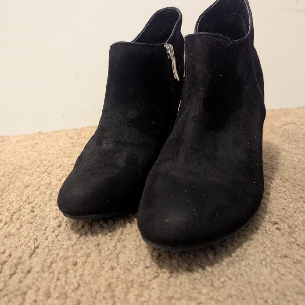 Xappeal Alexa Black Suede Ankle Boots - Picture 2 of 5